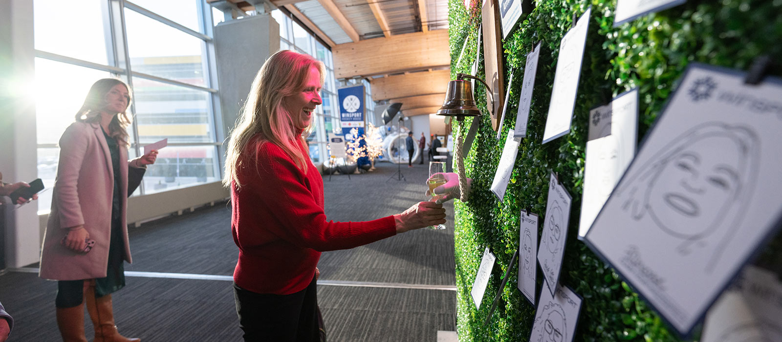 4 Interactive living wall display at the WinSport Blank Canvas event