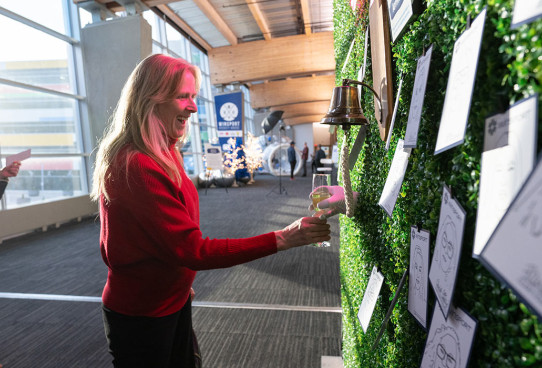 4 Interactive living wall display at the WinSport Blank Canvas event