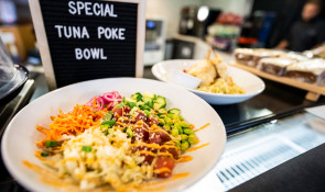 special tuna poke bowl at the Garden Cafe